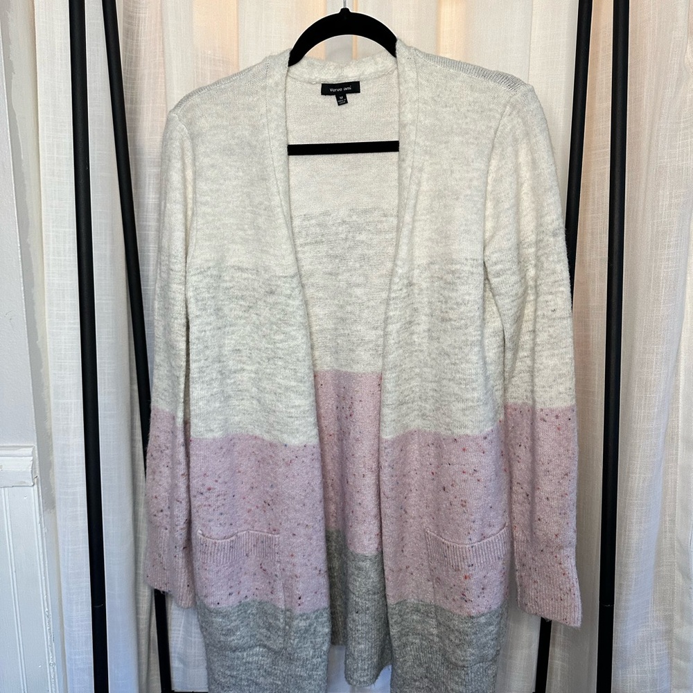 Color Block Cardigan